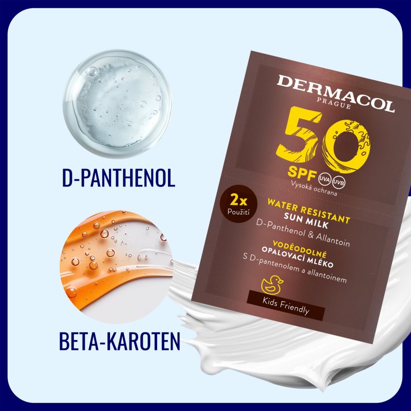 Dermacol Sun Water Resistant водоустойчив лосион за слънце SPF 50 2x15 мл. на ниска цена
