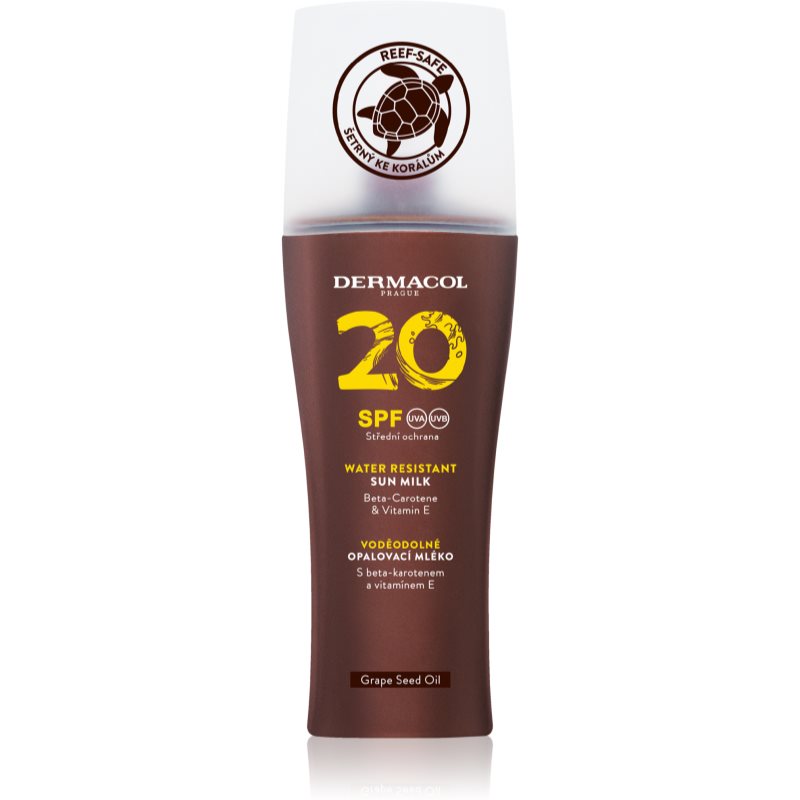 Dermacol Sun Water Resistant водоустойчив лосион за слънце в спрей SPF 20 200 мл.