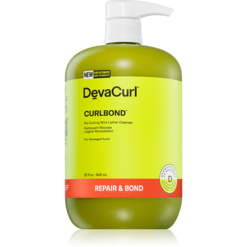 DevaCurl CurlBond™ нежна почистваща пяна за увредена коса 946 мл.