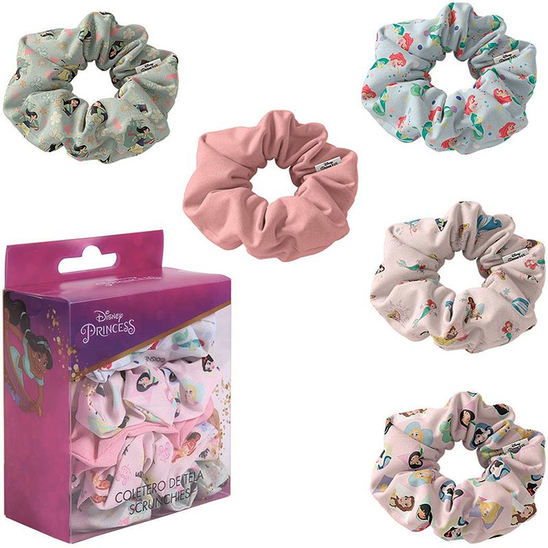 Disney Princess Scrunchies еластичен ластик за деца 5 бр.