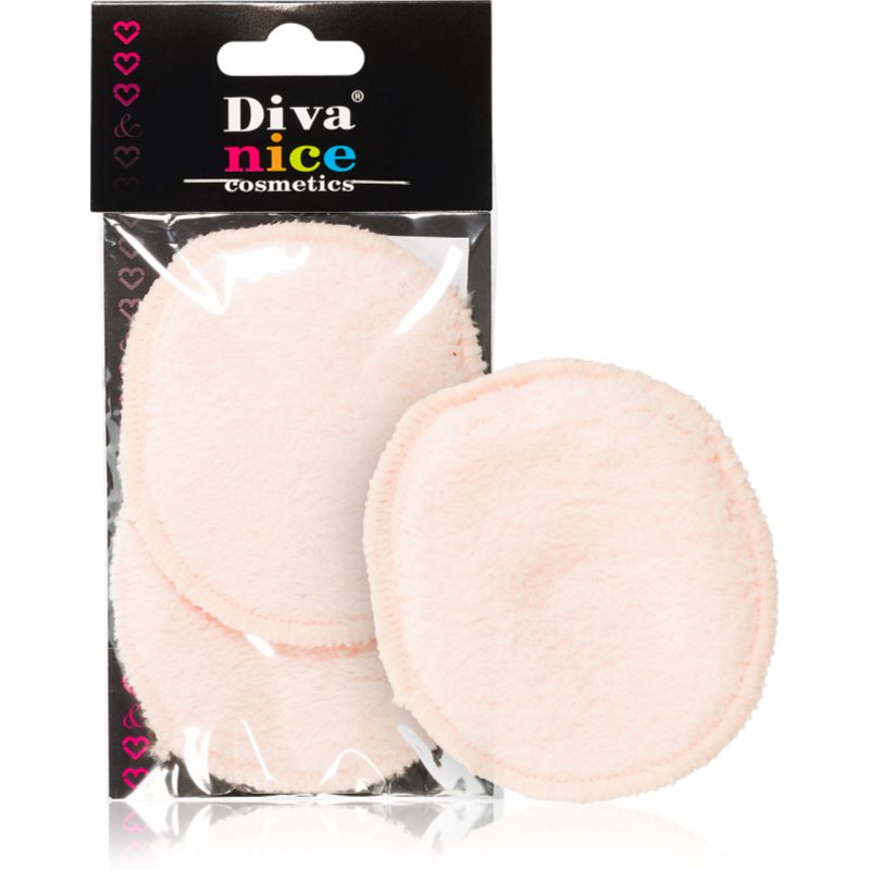 Diva & Nice Cosmetics Accessories Face тампони за почистване на грим 2 бр.