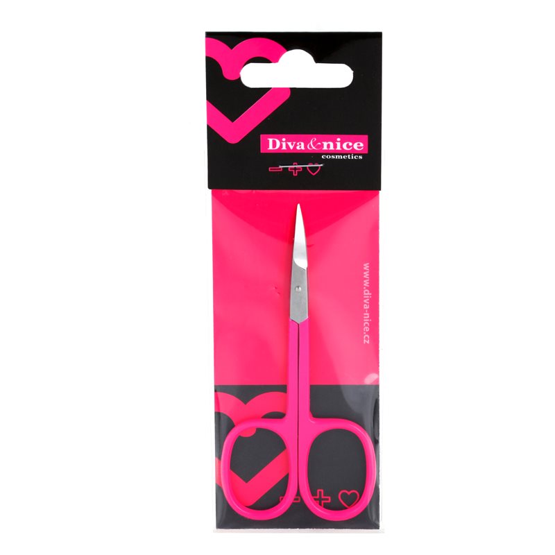 Diva & Nice Cosmetics Accessories Nails ножички за нокти Pink 1 бр. на ниска цена