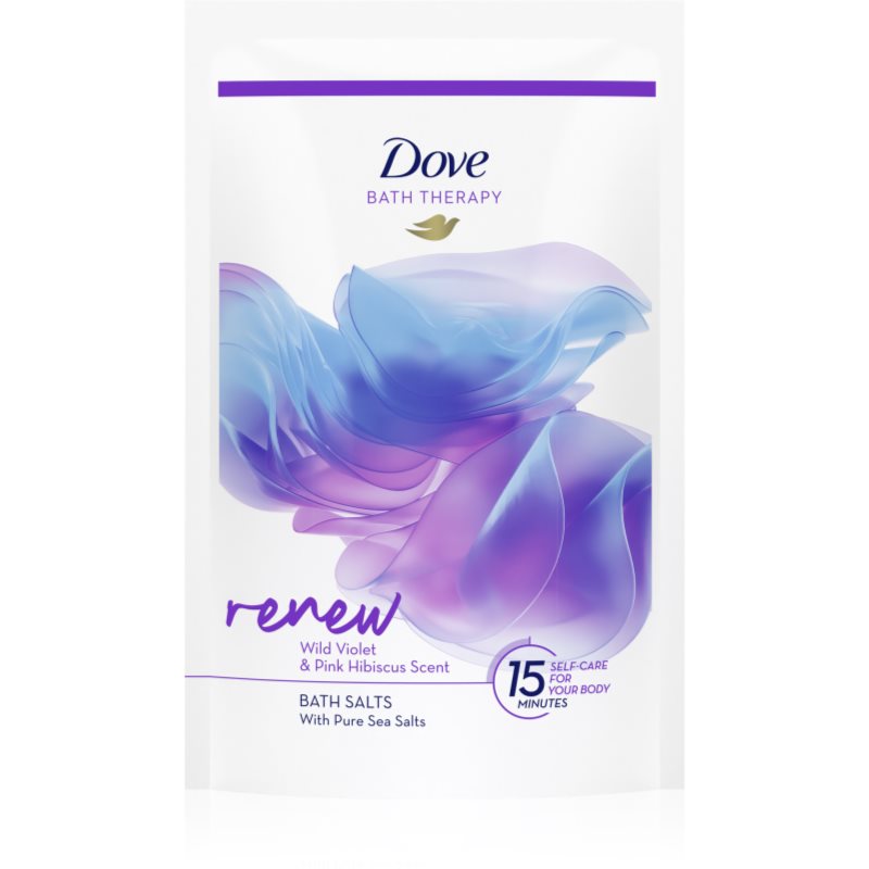 Dove Bath Therapy Renew сол за баня Wild Violet & Pink Hibiscus 400 гр.