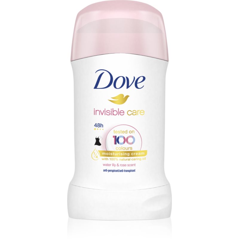 Dove Invisible Care Antiperspirant твърд антиперспирант против бели петна без алкохол Water Lily & Rose 40 мл.
