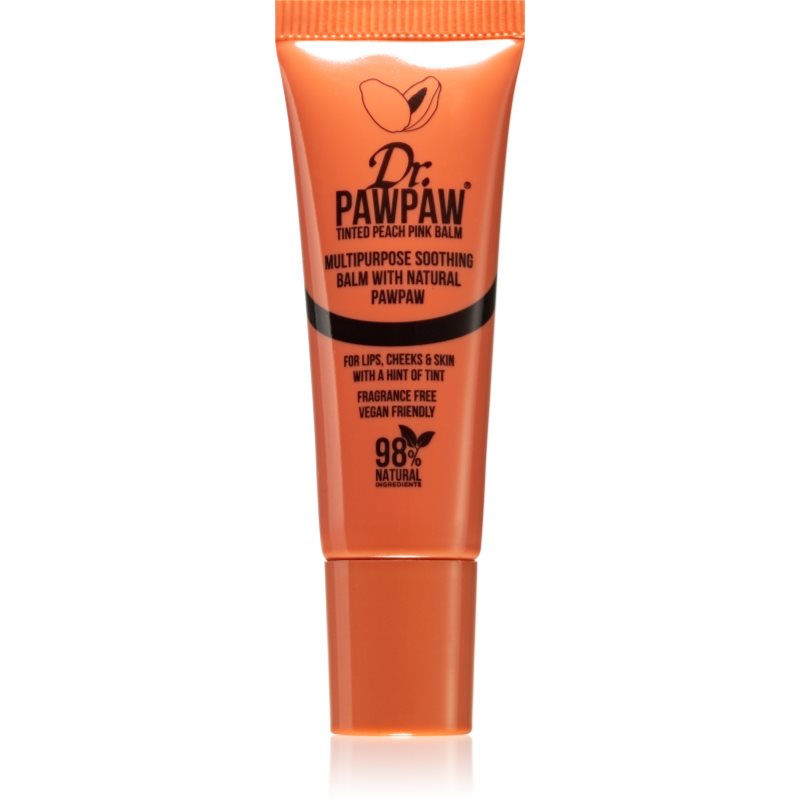 Dr. Pawpaw Peach Pink тониращ балсам за устни и скули 10 мл.