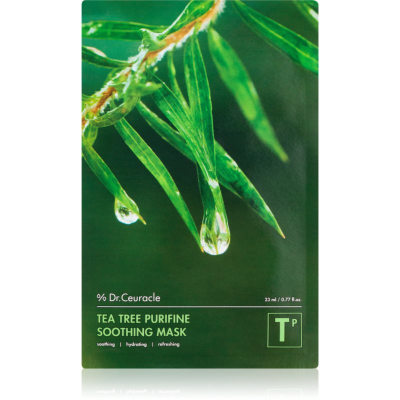 Dr.Ceuracle Tea Tree Purifine успокояваща платнена маска за проблемна кожа