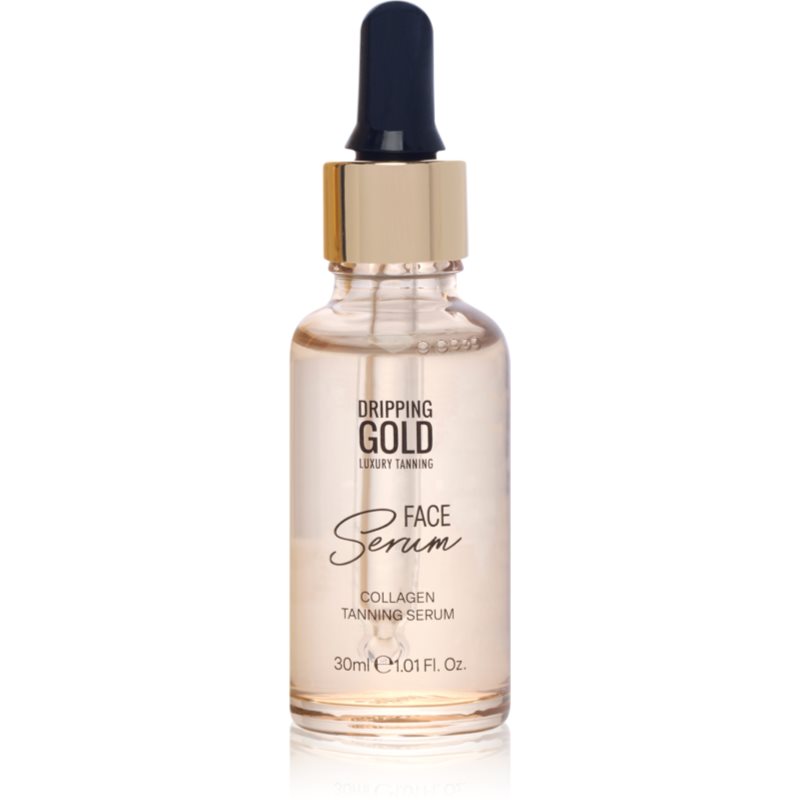 Dripping Gold Luxury Tanning Collagen Face Serum серум за лице за изкуствен тен с колаген 30 мл.