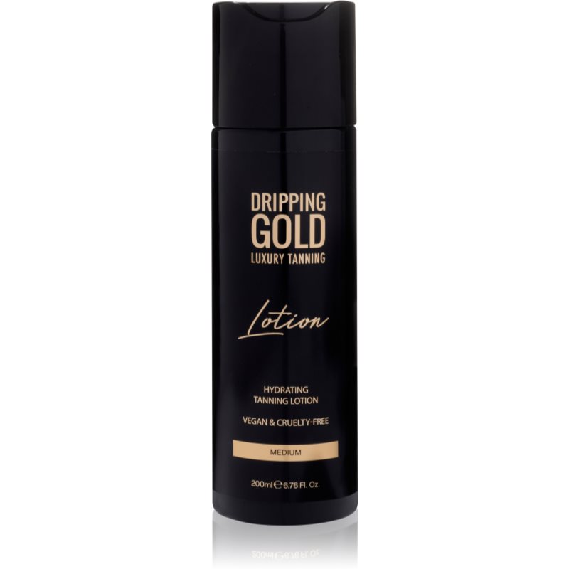 Dripping Gold Luxury Tanning Lotion хидратиращ бронзиращ лосион за интензивен загар цвят Medium 200 мл. на ниска цена