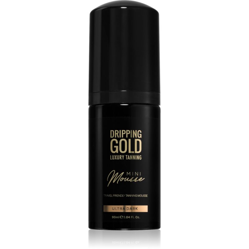 Dripping Gold Luxury Tanning Mini Mousse автобронзираща пяна за лице и тяло цвят Ultra Dark 90