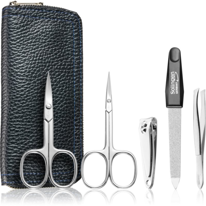 DuKaS Premium Line Solingen 1825 комплект за маникюр + кожен калъф за мъже