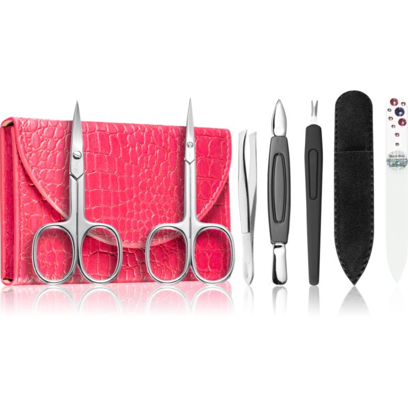 DuKaS Premium Line Solingen 214 комплект за маникюр + калъф Pink