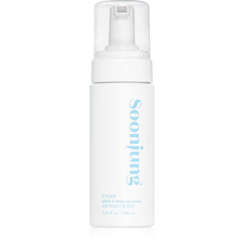 ETUDE SoonJung pH 6.5 Whip Cleanser нежна почистваща пяна за чувствителна и раздразнена кожа 150 мл.