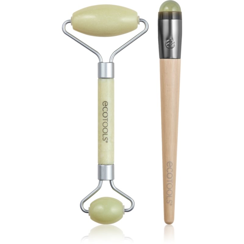 EcoTools Jade Duo масажно валяче за лице и масажно приспособление за околоочната област 1 бр.