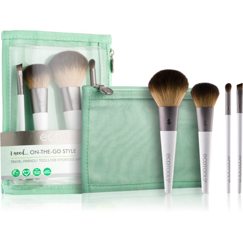 EcoTools On-The-Go Style комплект четки на път