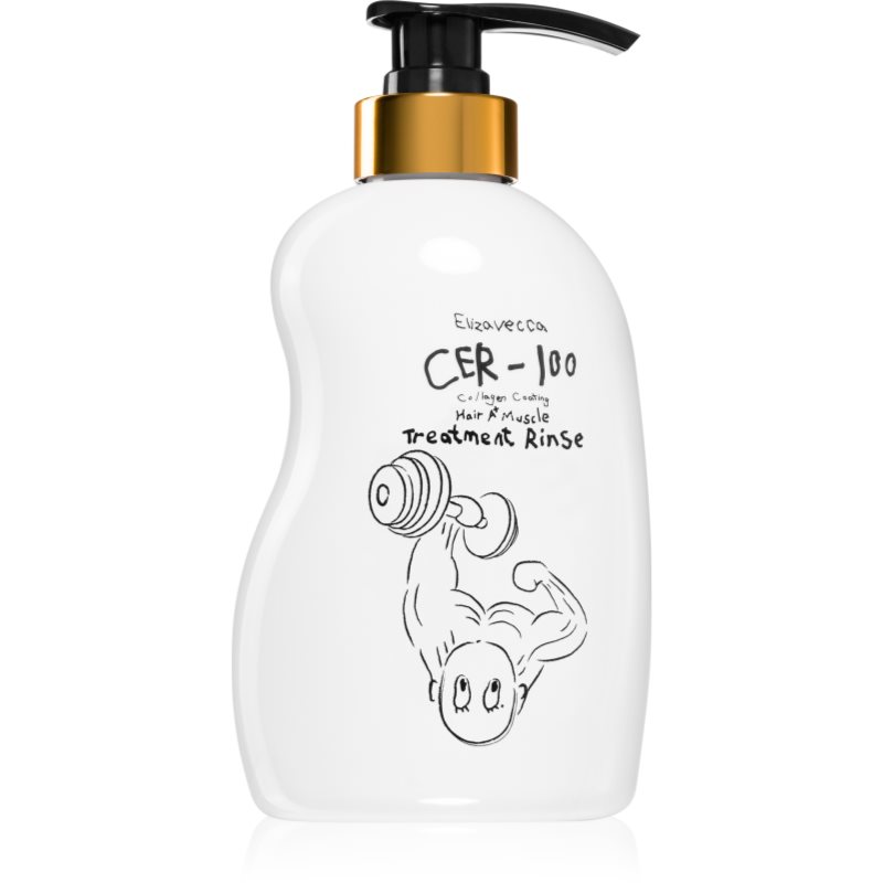 Elizavecca Cer-100 Collagen Coating Hair Muscle дълбоко регенериращ балсам за увредена и крехка коса 500 мл.