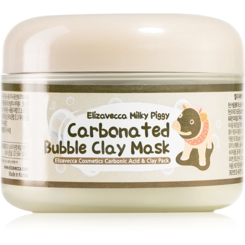 Elizavecca Milky Piggy Carbonated Bubble Clay Mask дълбоко почистваща маска за лице за проблемна кожа