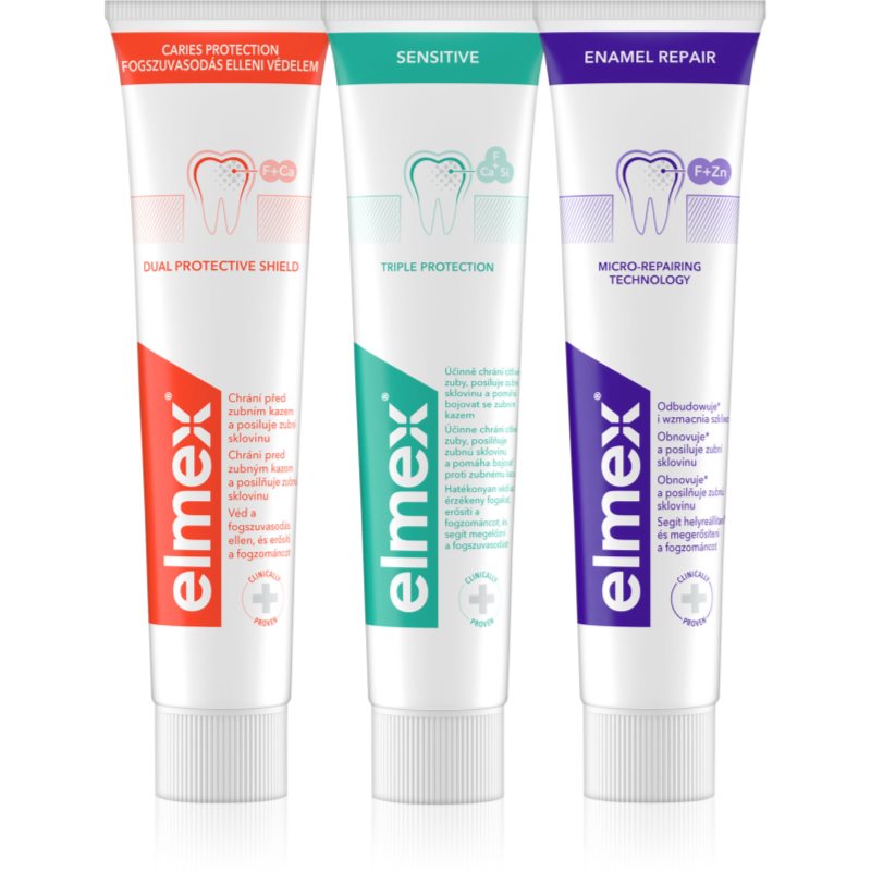 Elmex Mix Trio паста за зъби 3x75 мл.