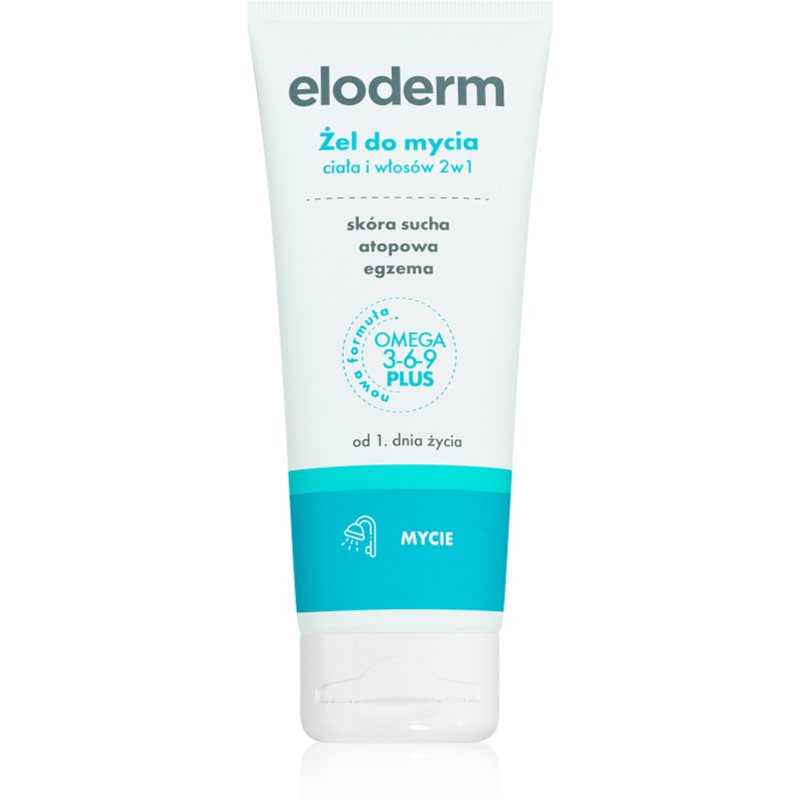 Eloderm Shower Gel почистващ гел за тяло и коса 200 мл.