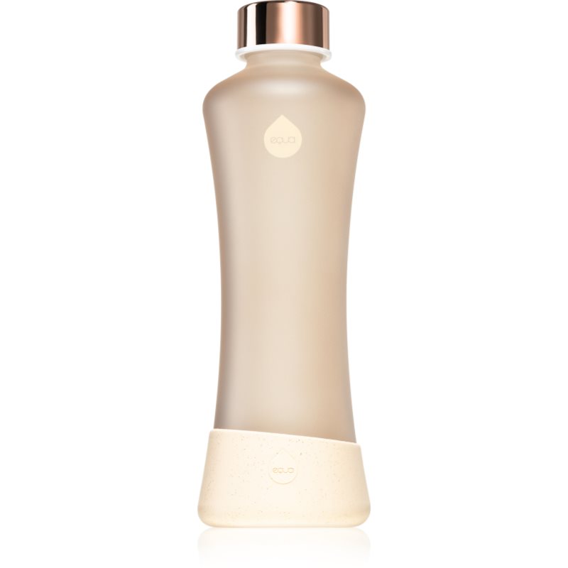Equa Glass стъклена бутилка за вода с матиращ ефект боя Ginger 550 мл.