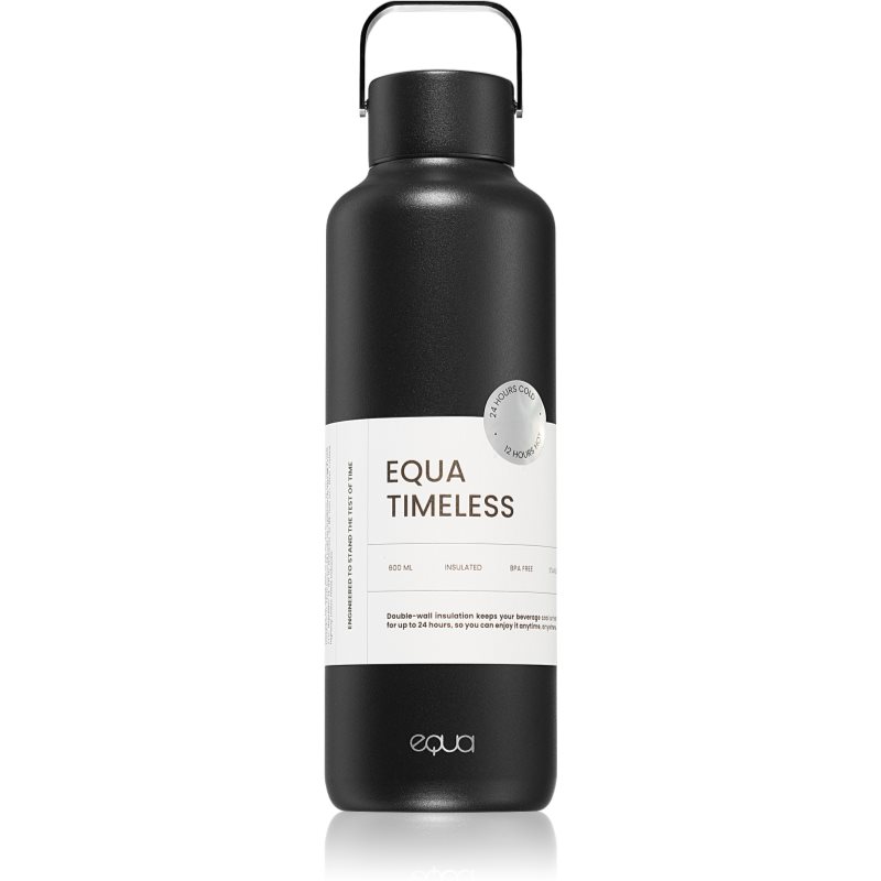 Equa Timeless Thermo термобутилка малка боя Dark 600 мл. на ниска цена
