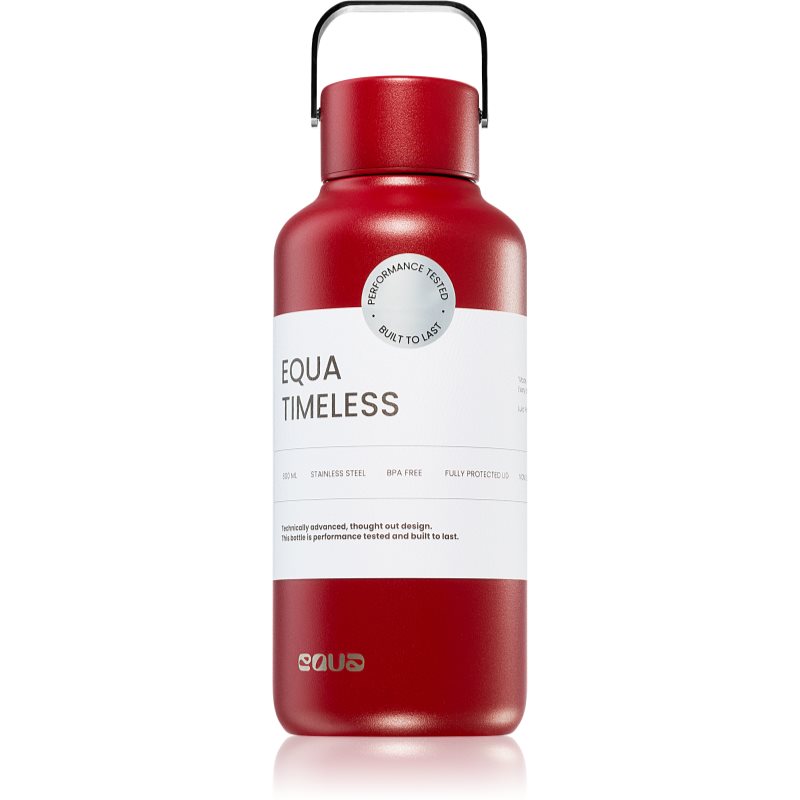 Equa Timeless неръждаема бутилка за вода малка боя Wine Not 600 мл.