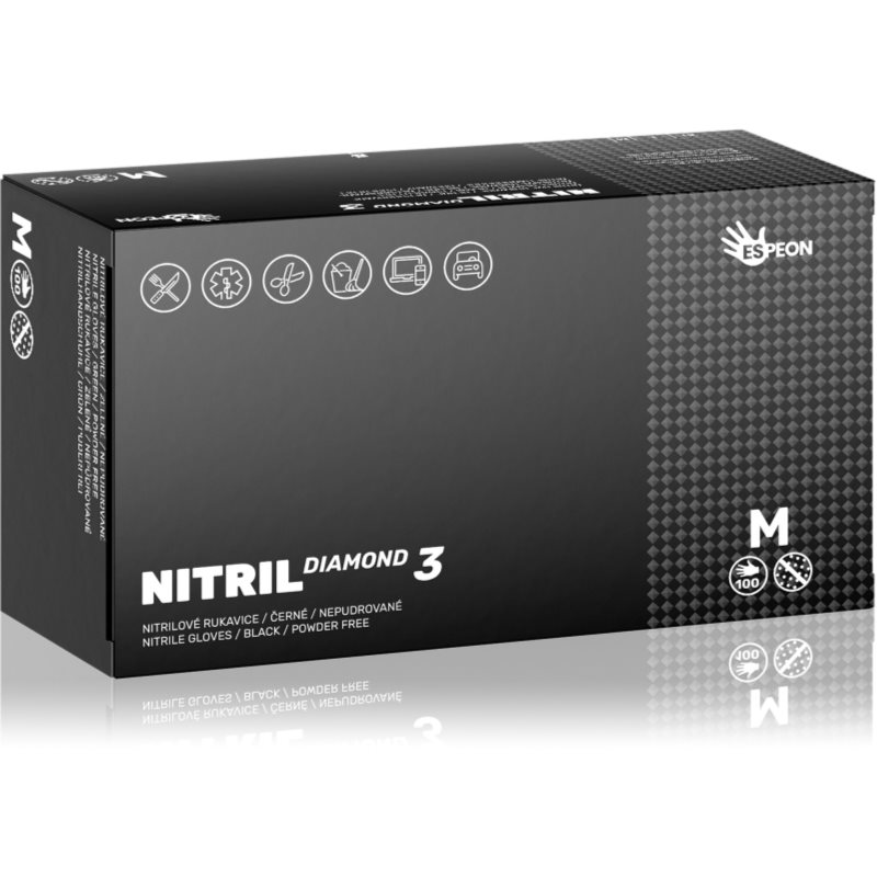 Espeon Diamond3 нитрилни ръкавици без пудра размер M 2x50 бр. на ниска цена