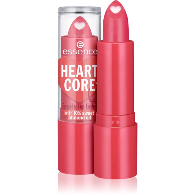 Essence HEART CORE балсам за устни цвят 02 Strawberry 3 гр.
