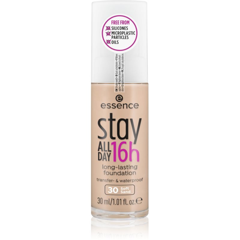 Essence Stay ALL DAY 16h водоустойчив фон дьо тен цвят 30 Soft Sand 30 мл.