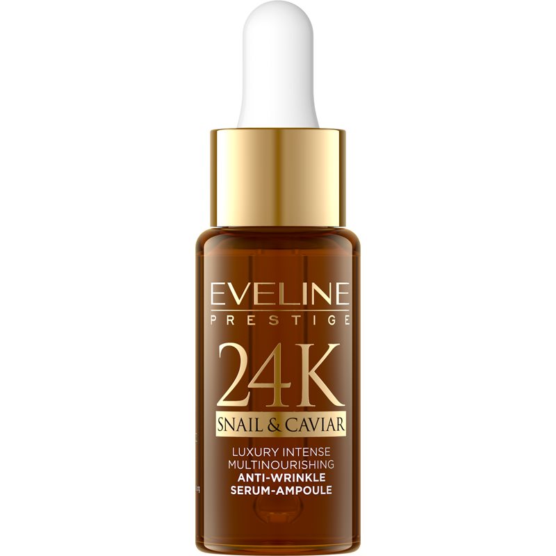 Eveline Cosmetics 24K Snail & Caviar серум против бръчки с екстракт от охлюв 18 мл.