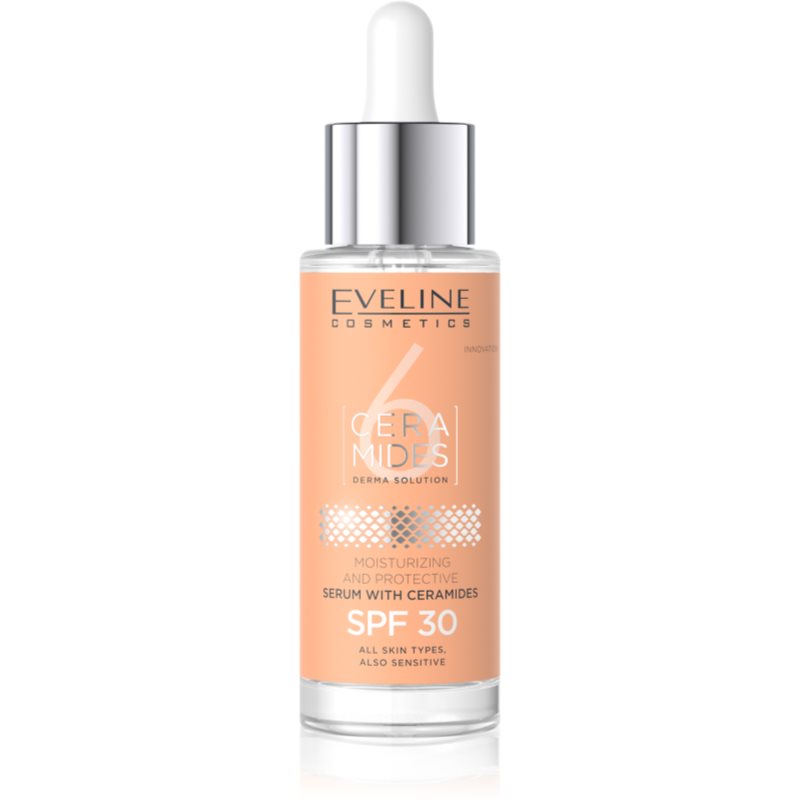 Eveline Cosmetics 6 Ceramides защитен серум за суха и чувствителна кожа SPF 30 30 мл.