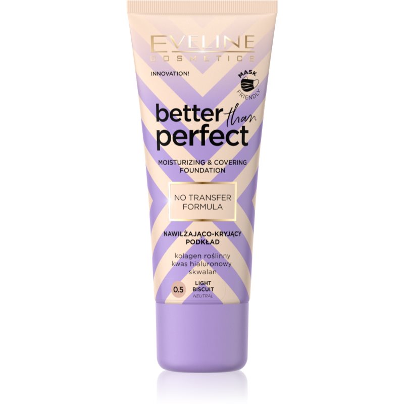 Eveline Cosmetics Better than Perfect фон дьо тен с хидратиращ ефект цвят 0.5 Light Biscuit Neutral 30 мл.