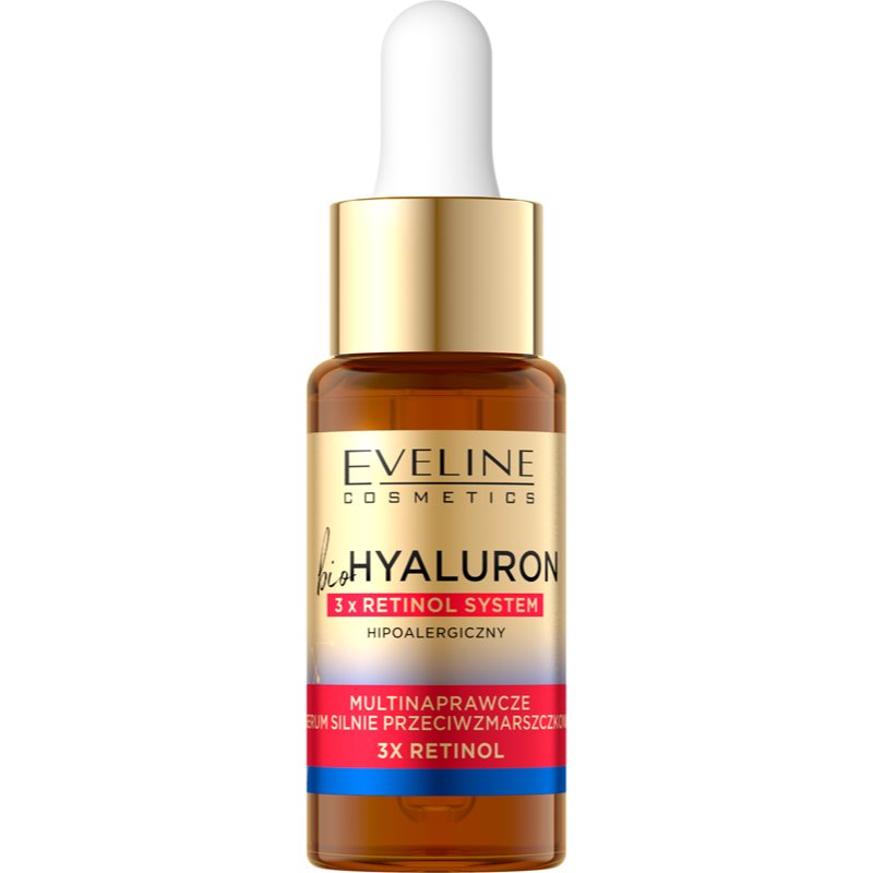 Eveline Cosmetics Bio Hyaluron 3x Retinol System нощен серум против бръчки 18 мл. на ниска цена