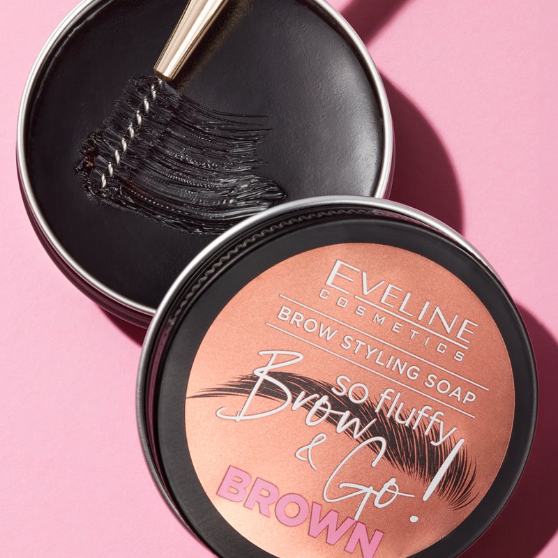 Eveline Cosmetics Brow & Go! сапун за оформяне на вежди за вежди цвят Brown 25 гр. на ниска цена
