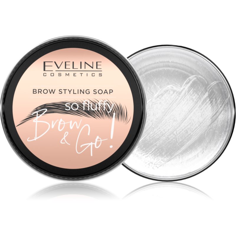 Eveline Cosmetics Brow & Go! сапун за оформяне на вежди за вежди цвят Transparent 25 гр.