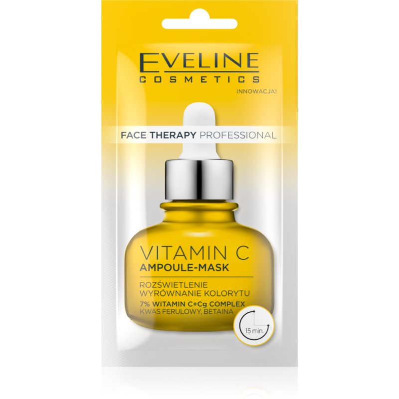 Eveline Cosmetics Face Therapy Vitamin C маска-крем за озаряване на лицето 8 мл.