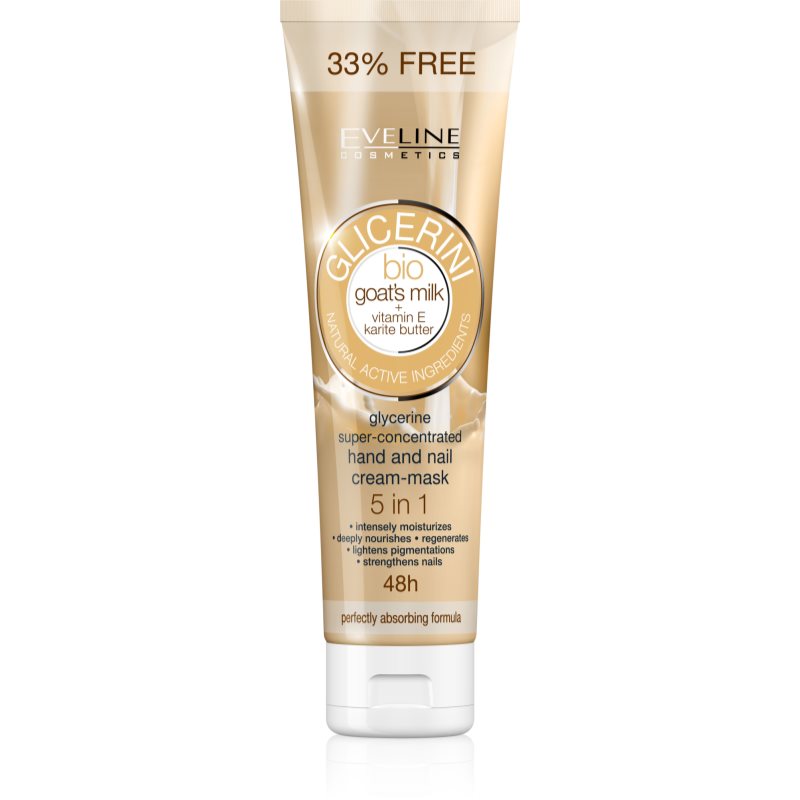 Eveline Cosmetics Glycerine крем за ръце и нокти с козе мляко 100 мл.