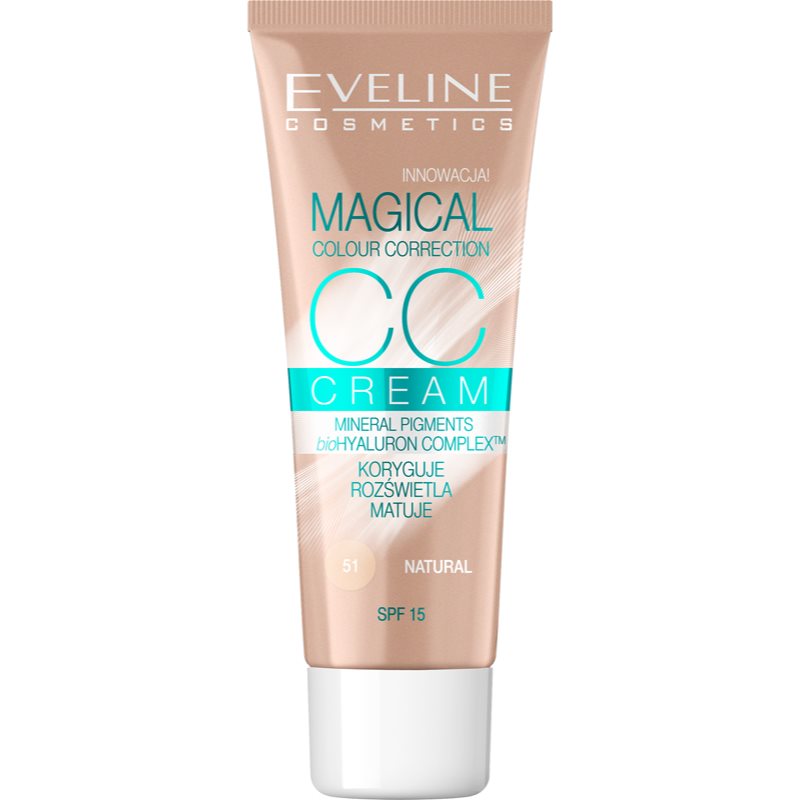 Eveline Cosmetics Magical Colour Correction CC крем SPF 15 цвят 51 Natural 30 мл.