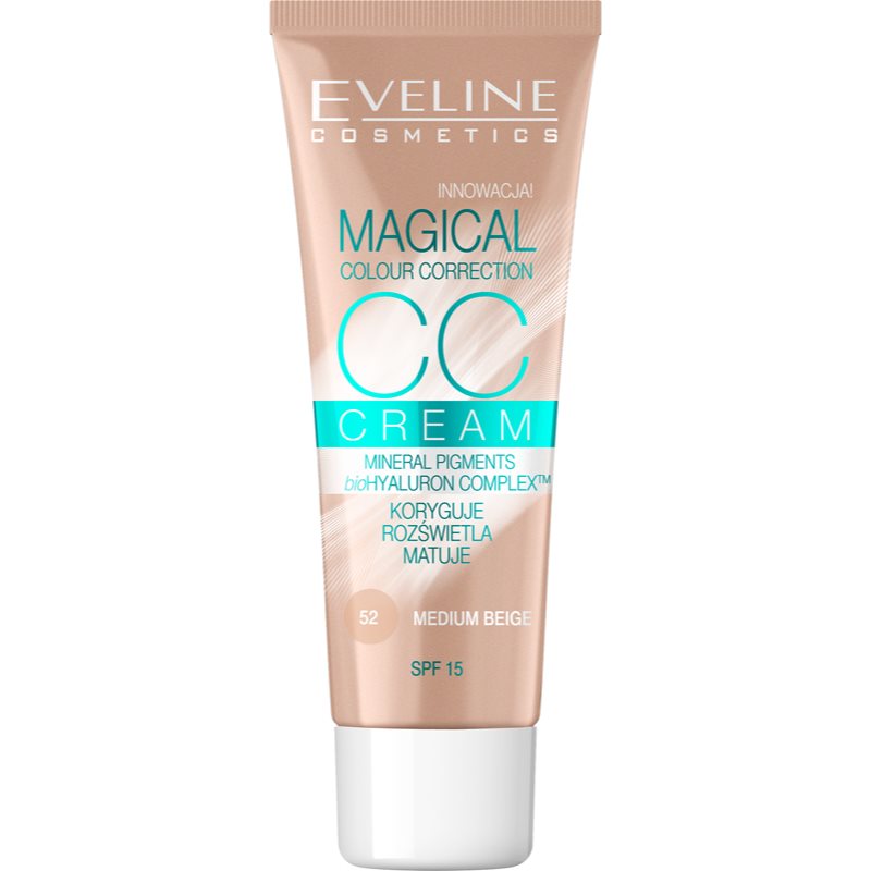 Eveline Cosmetics Magical Colour Correction CC крем SPF 15 цвят 52 Medium Beige 30 мл.