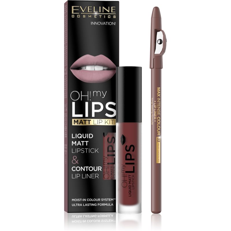 Eveline Cosmetics OH! my LIPS Matt комплект за устни 16 2 бр.