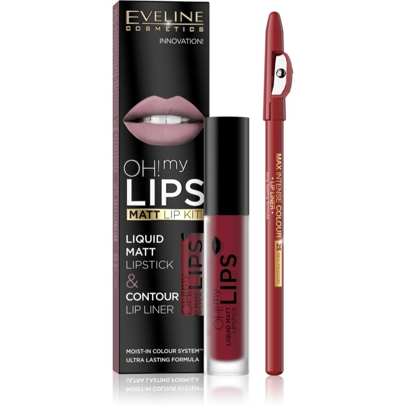 Eveline Cosmetics OH! my LIPS Matt комплект за устни 17 2 бр.