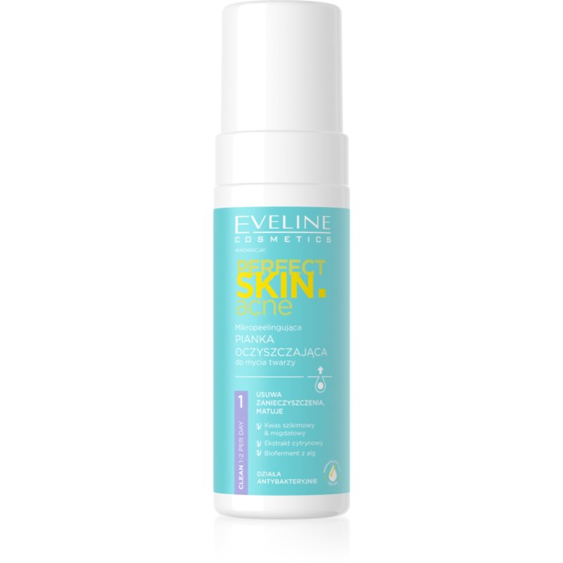 Eveline Cosmetics Perfect Skin .acne дълбокопочистваща пяна за проблемна кожа