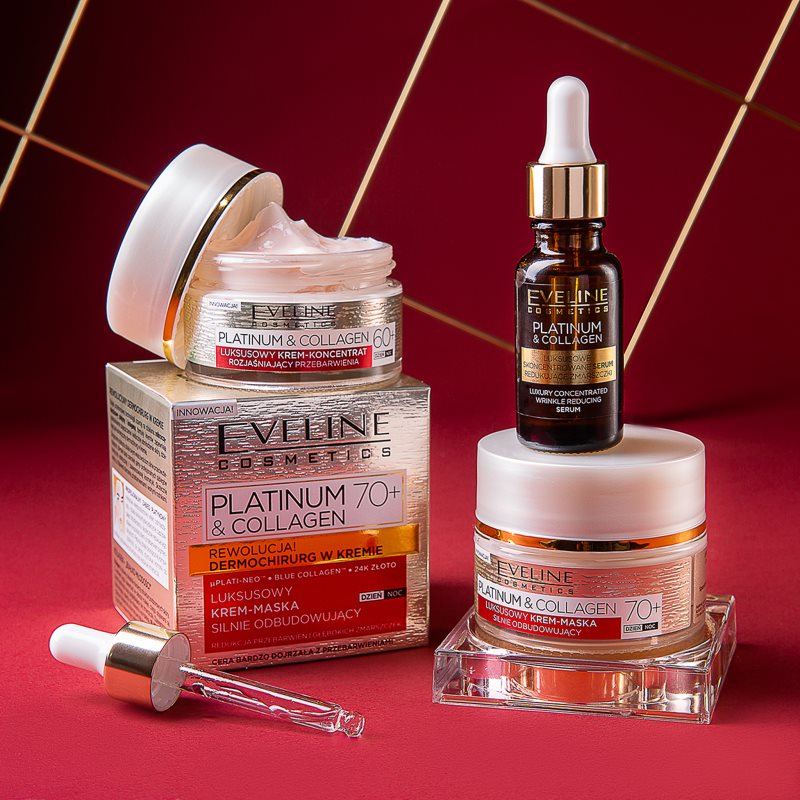 Eveline Cosmetics Platinum & Collagen възстановяващ крем маска 70+ 50 мл. на ниска цена
