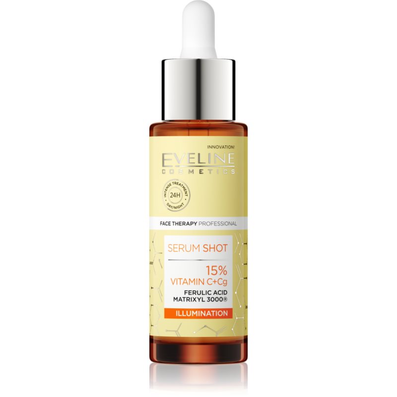 Eveline Cosmetics Serum Shot 15% Vitamin C+Cg озаряващ серум против бръчки с витамин С 30 мл. на ниска цена