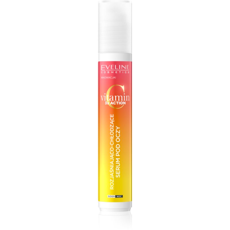 Eveline Cosmetics Vitamin C 3x Action озаряващ серум за околоочната зона рол он 15 мл.