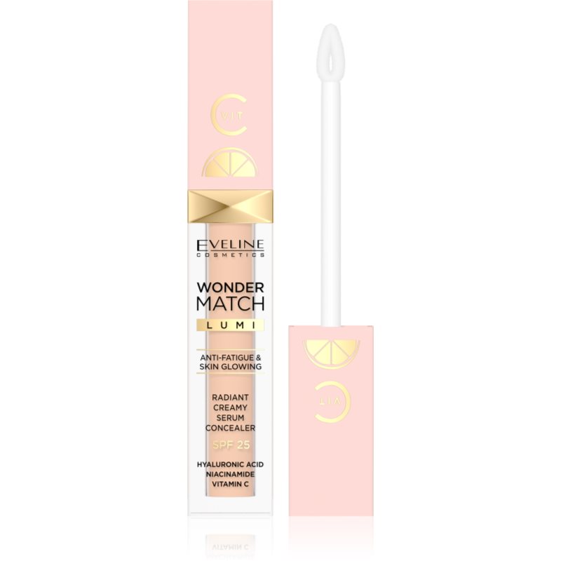 Eveline Cosmetics Wonder Match Lumi озаряващ коректор SPF 25 цвят 15 Natural 6