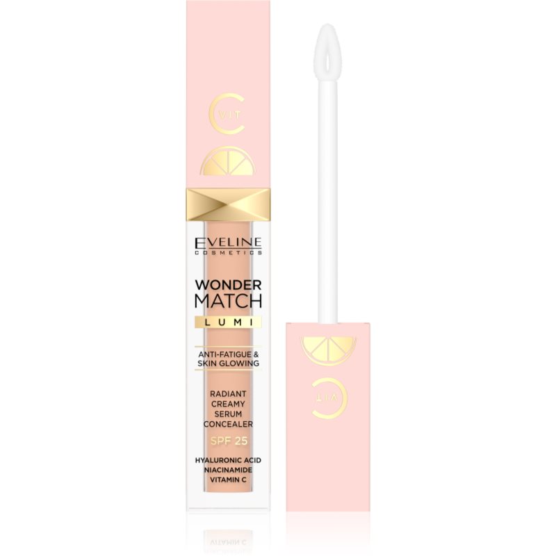 Eveline Cosmetics Wonder Match Lumi озаряващ коректор SPF 25 цвят 20 Nude 6