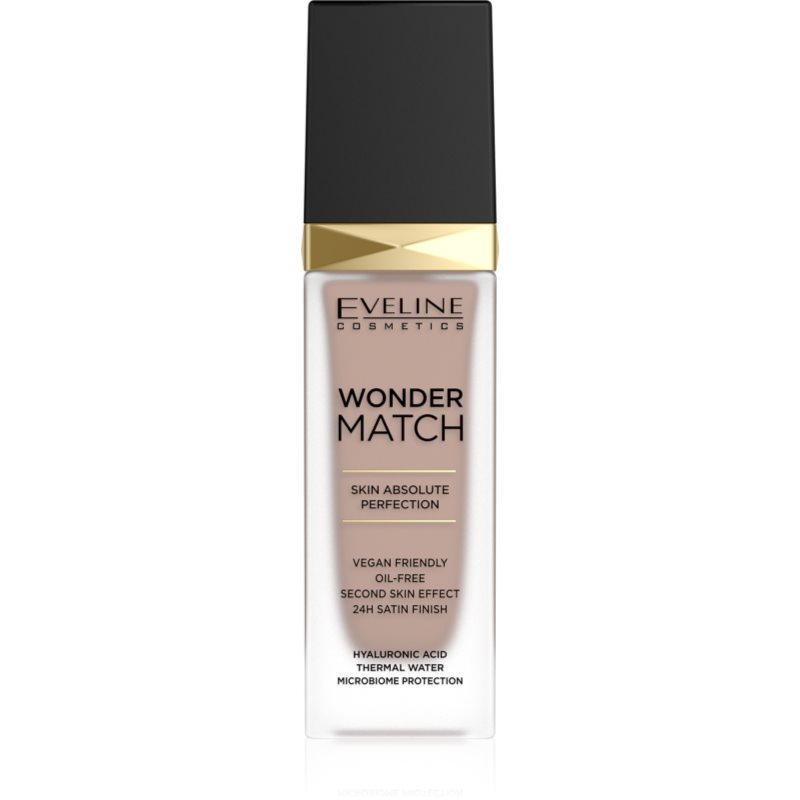 Eveline Cosmetics Wonder Match дълготраен течен фон дьо тен с хиалуронова киселина цвят 45 Honey 30 мл.