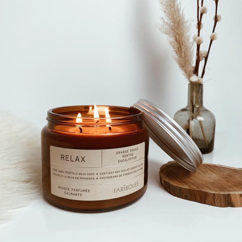 FARIBOLES Green Relax ароматна свещ 400 гр. на ниска цена