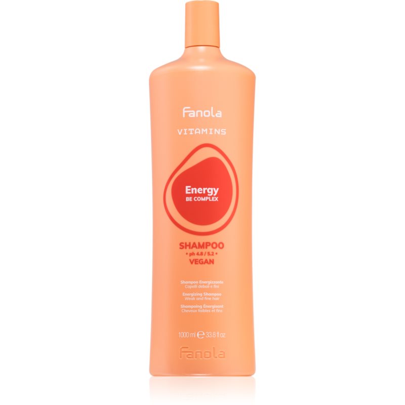 Fanola Vitamins Energizing Shampoo енергизиращ шампоан за тънка коса със склонност към косопад 1000 мл.