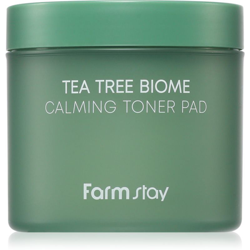 Farmstay Tea Tree Biome тонизиращи възглавнички за успокояване на кожата 140 мл.